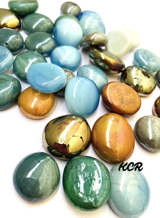 KCR Shiny Metallic Look Colored Stone Decorative Pebbles for Vase Fillers, Party Table Scatter, Decoration, Aquarium Decor(250 Grams) - Image 3